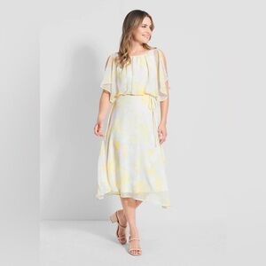 ModCloth Flutter Of Flattery Dress Floral Pastel Watercolor